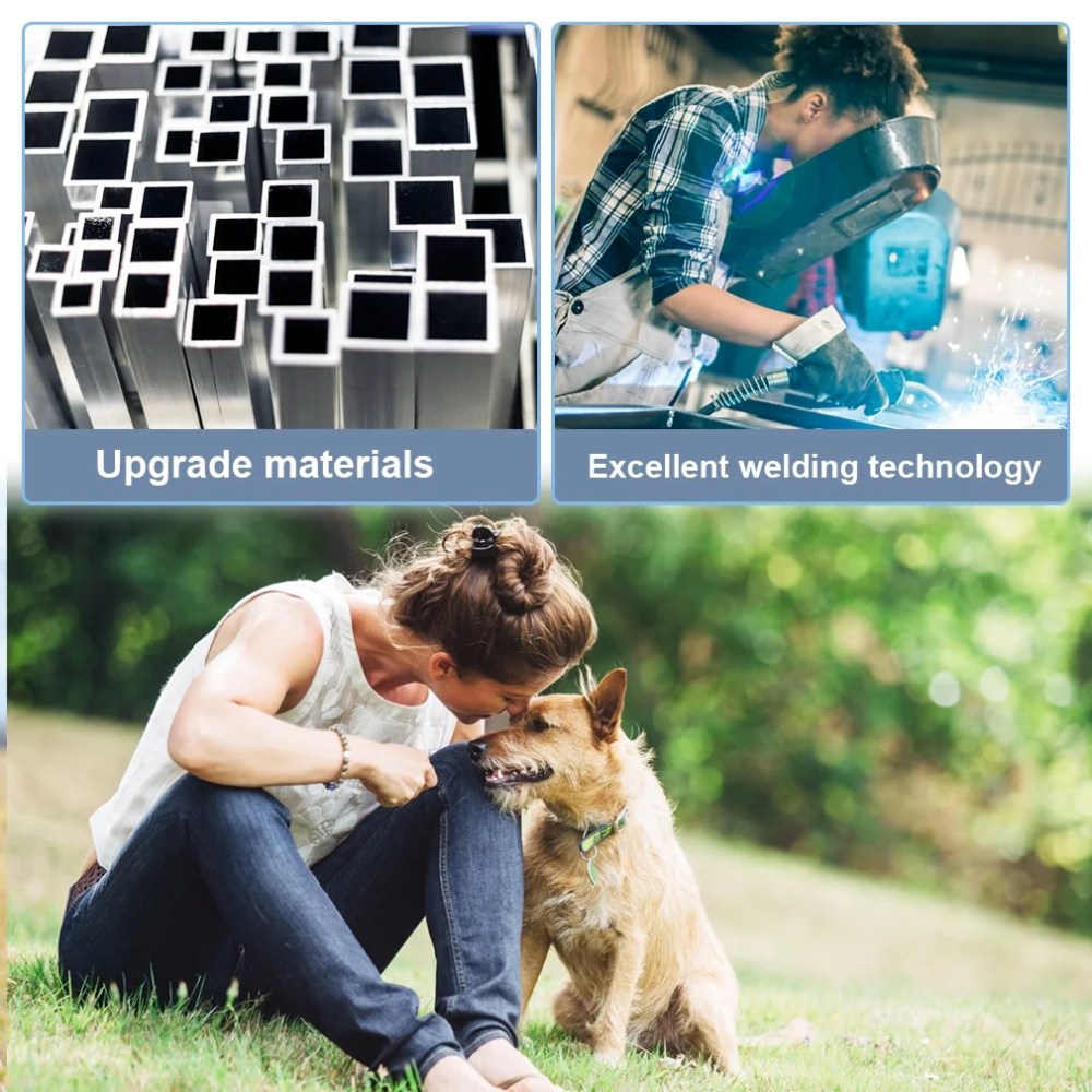 BestPet Dog Playpen 8/16/24/32 Panels Heavy Duty Dog Pen 40" Height x 32" Width Dog Exercise Pen Cat Fence with Doors for Large Dogs, Outdoor/Indoor, RV, Camping, Yard - Image 6