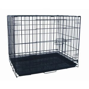 YML Single Door Pet Crate,  Black,  Small,  24" L x 17" W x 20" H