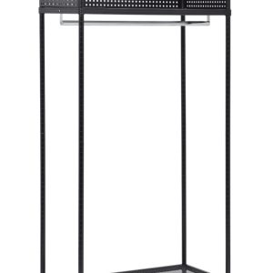 Wire Mesh Garment Rack with Ledge