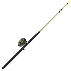 Zebco Big Cat Spincast Reel and Fishing Rod Combo,  7-Foot Rod,  Size 80 Reel,  Green