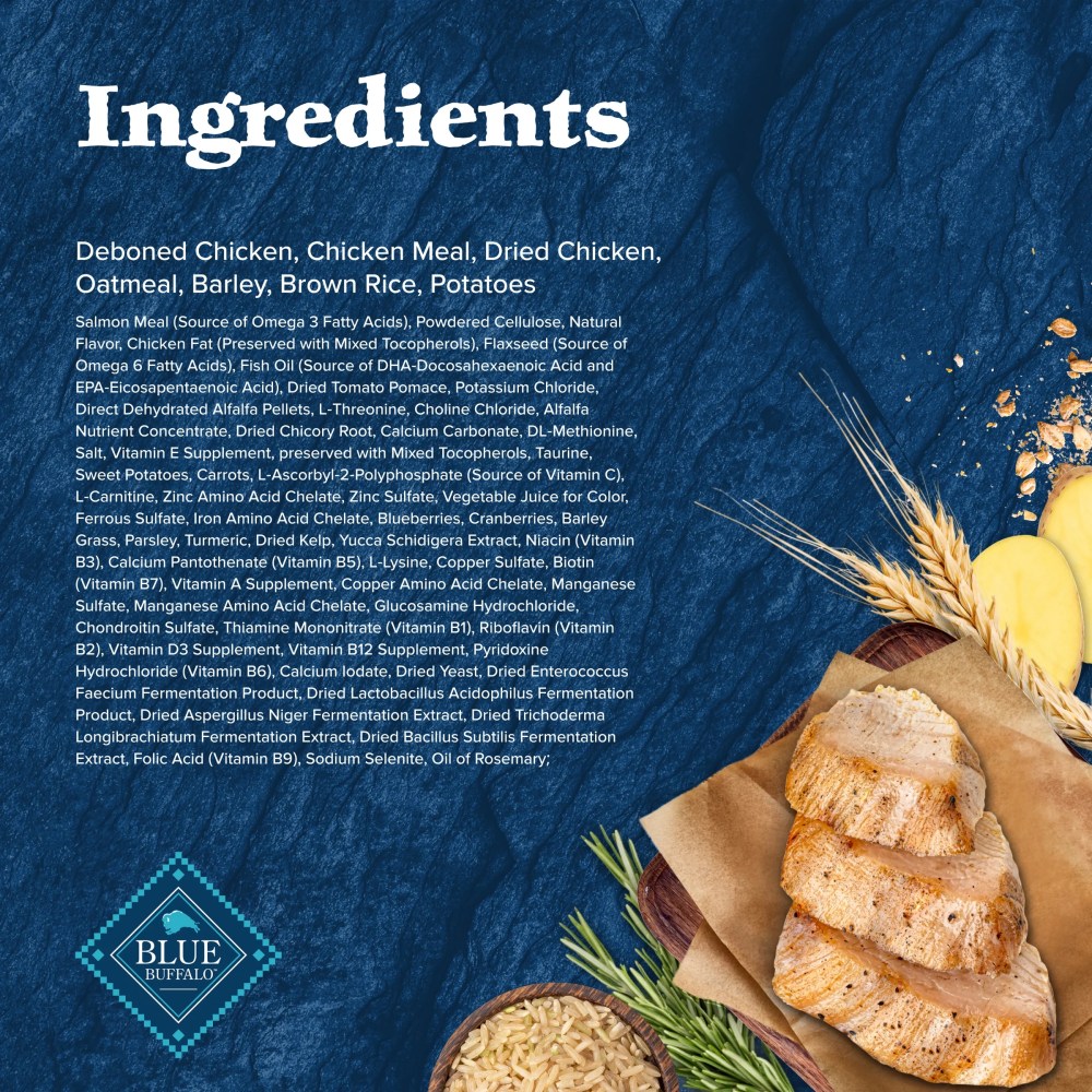 Blue Buffalo Wilderness High-Protein Natural Senior Dry Dog Food, Chicken Recipe, 13-lb. - Image 8