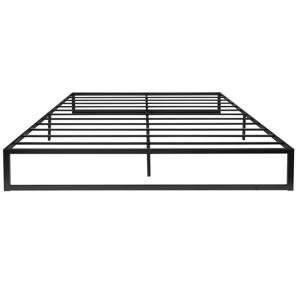 Flash Furniture Modern Steel Platform Bed Frame, Black, King - Image 8