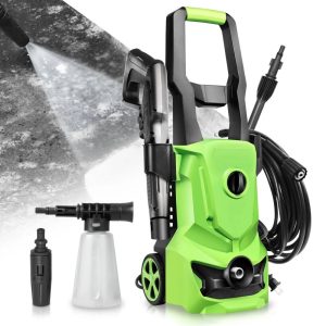 1813 PSI 1.45 GPM Electric Pressure Washer,Adjustable Nozzle,Soap Bottle,Yard Car Driveway Cleaning