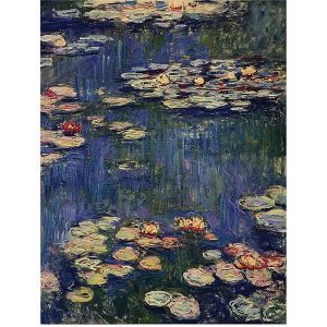 Trademark Art "Water Lilies" by Claude Monet
