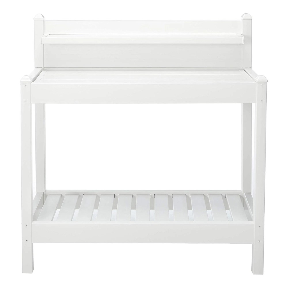 Dura-Trel Greenfield Outdoor Table, Gardening Supplies Potting Bench, White - Image 5