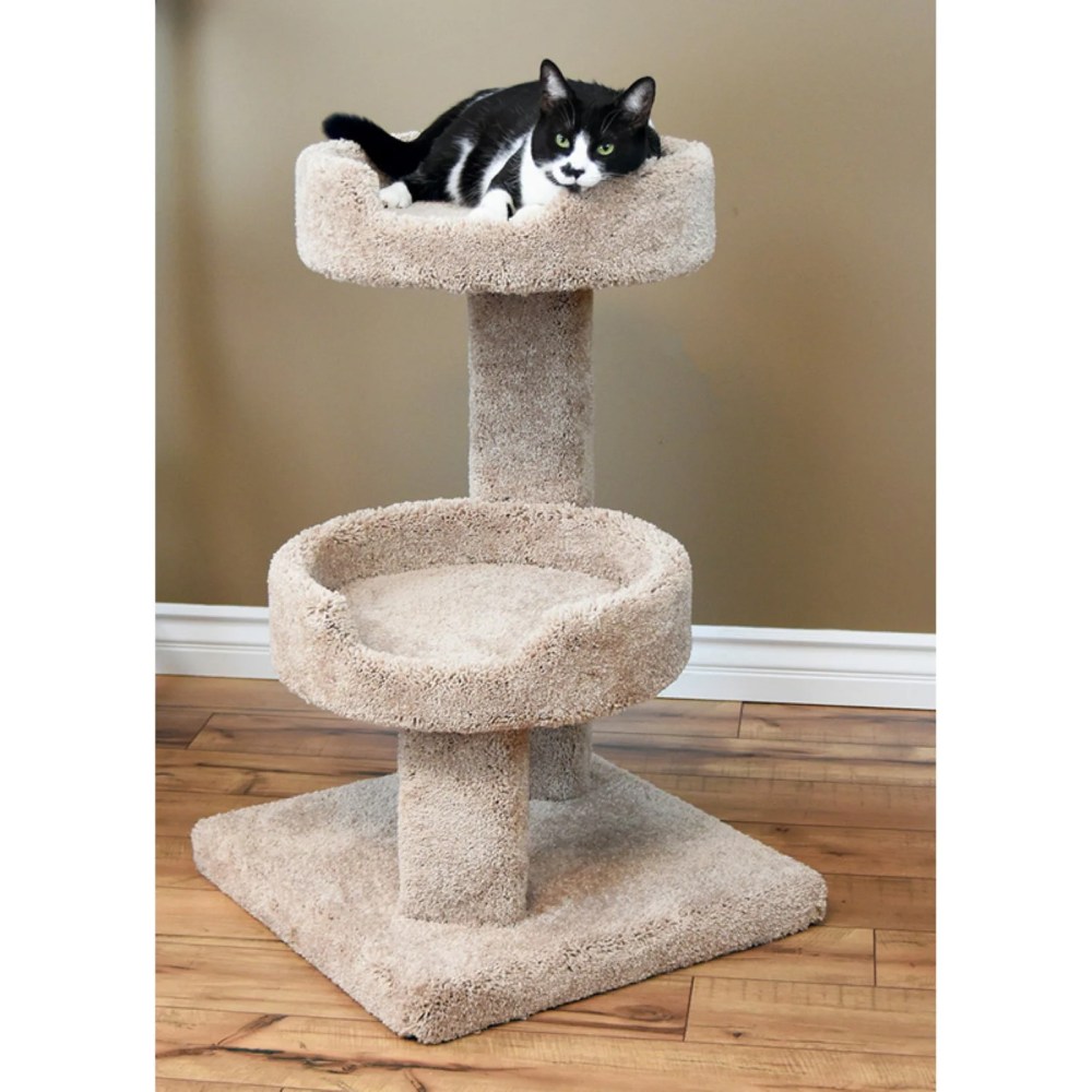 New Cat Condos Prestige Cat Trees Solid Wood Cat Sleeper-Color:Beige - Image 3