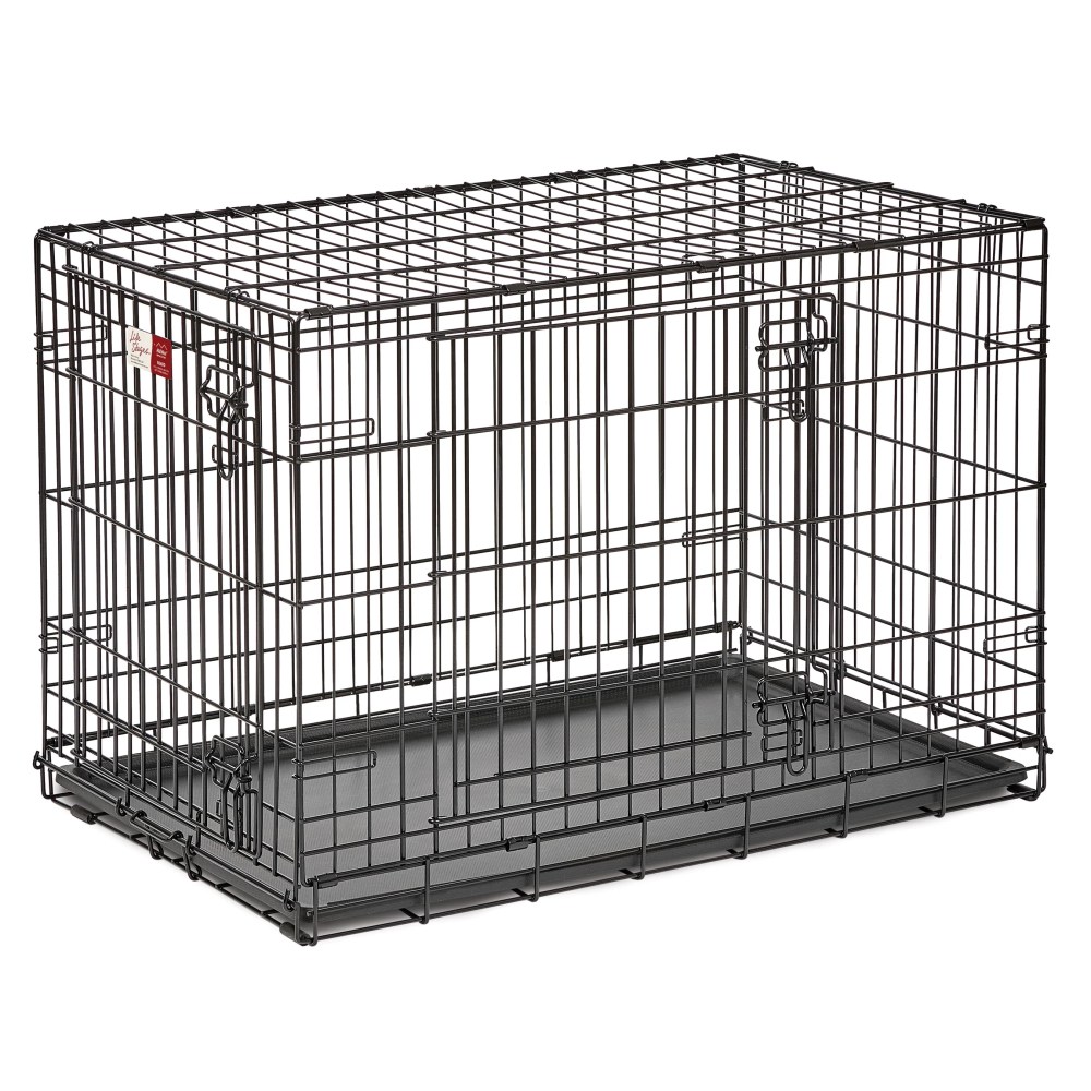 MidWest Homes for Pets 36-Inch LifeStages Crate for Medium-Large Breeds, 41-70 lbs, Double Door Folding Dog Crate with Divider Panel, Leak-Proof Tray & Secure Latch, Heavy-Duty & Easy to Assemble - Image 10