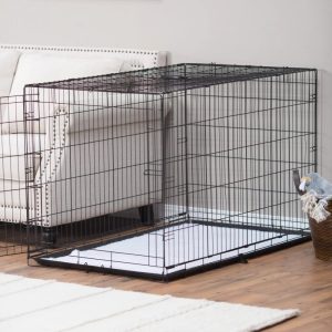 Precision Pet Products 36" Metal Pet Crate for Dogs with Mat