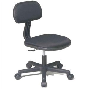 OSP Home Furnishings Student Task Chair in Black Fabric