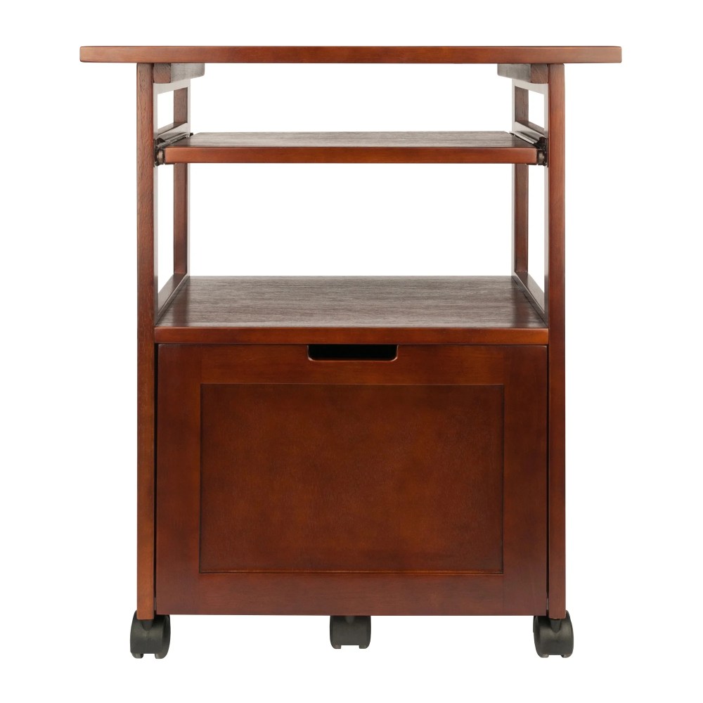 Winsome Piper Work Station, Keyboard, Walnut Finish - Image 14