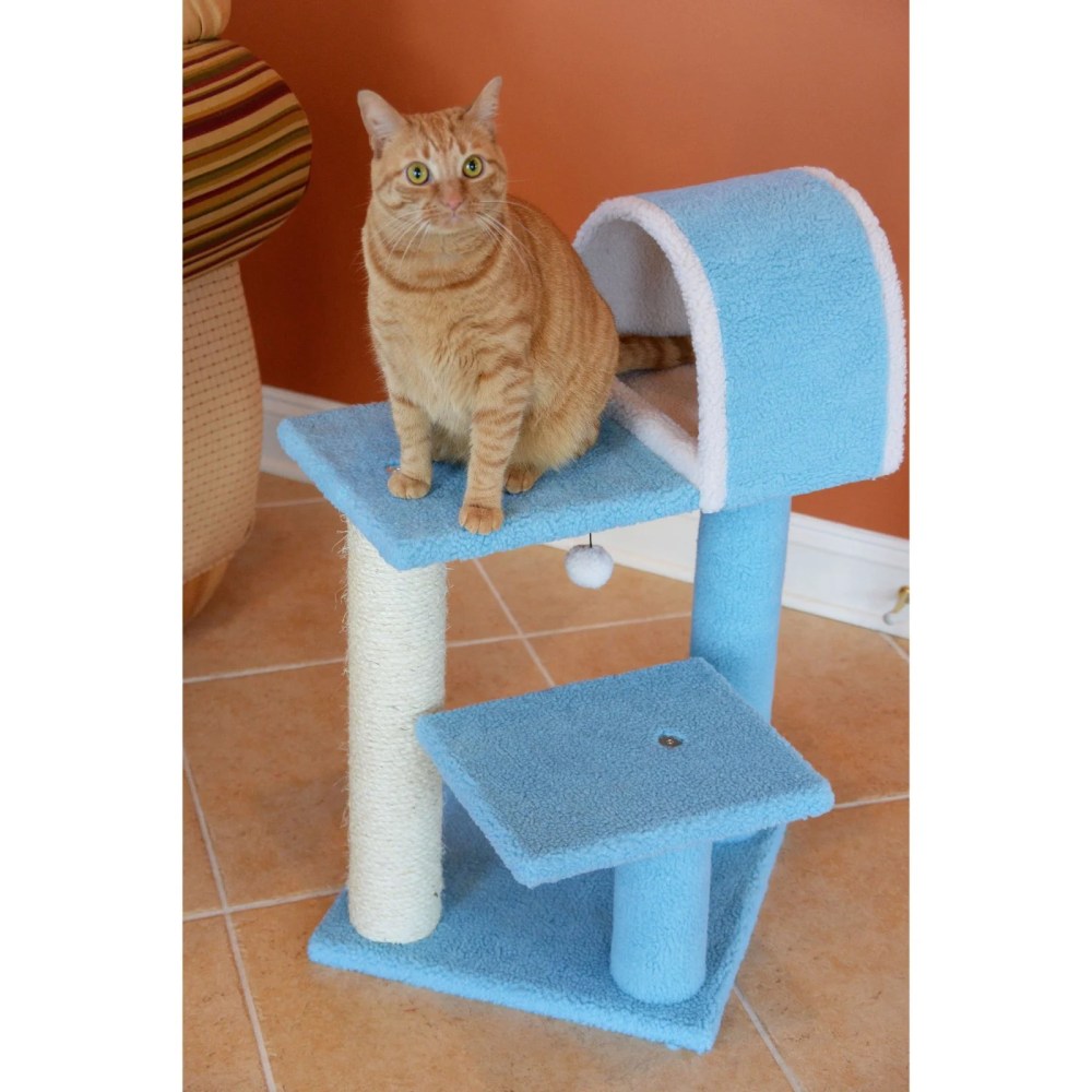 Armarkat Classic Cat Tree Model B2903, 29 inch Sky Blue - Image 3