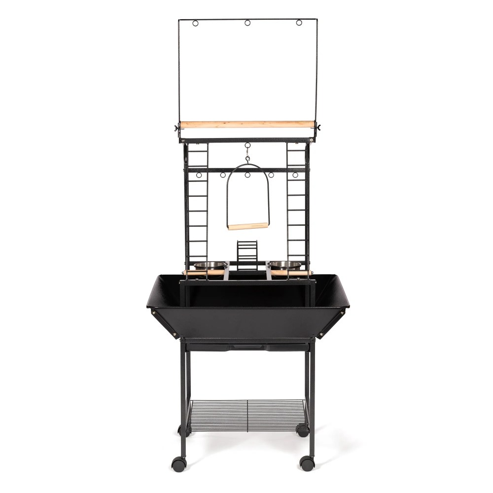 Prevue Pet Products Wrought Iron Cockatiel Parrot Playstand, Black - Image 2