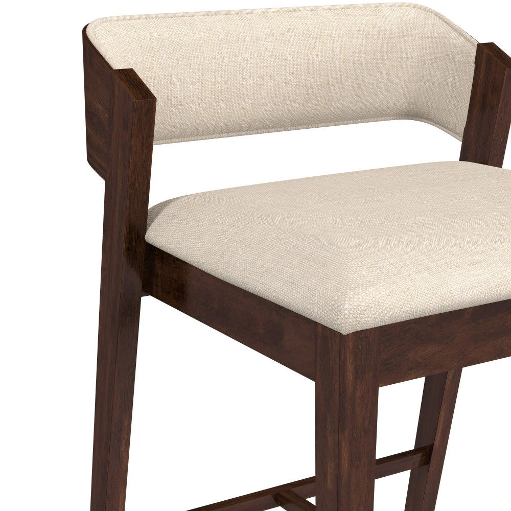 Hillsdale Furniture Dresden Wood Counter Height Stool, Walnut - Image 3