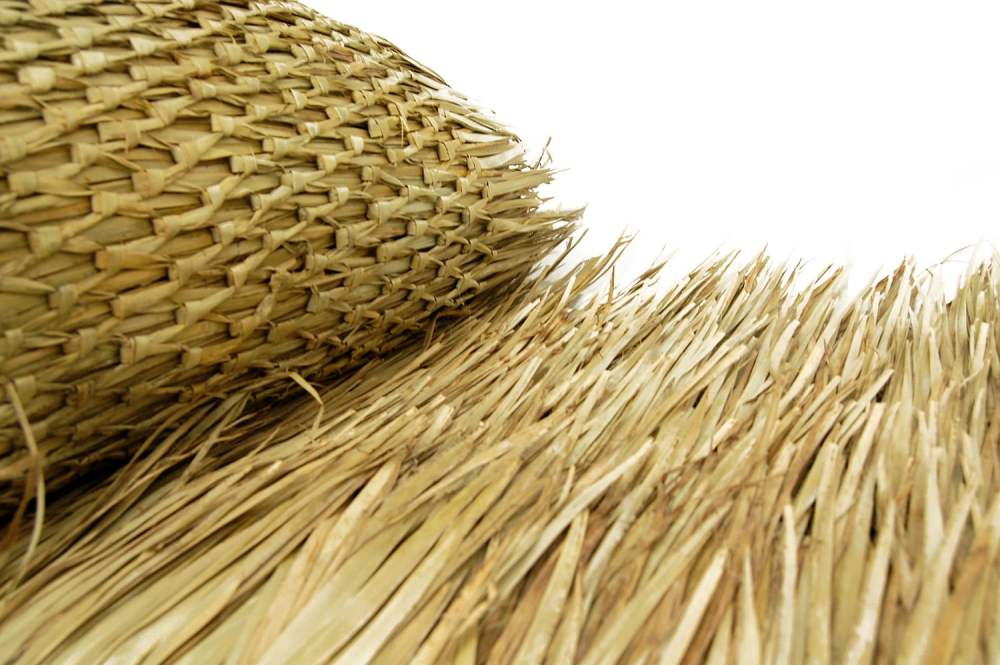 Backyard X-Scapes Natural Mexican Palm Thatch Runner Roll Roof Thatching 35" H x 8" L - Image 9