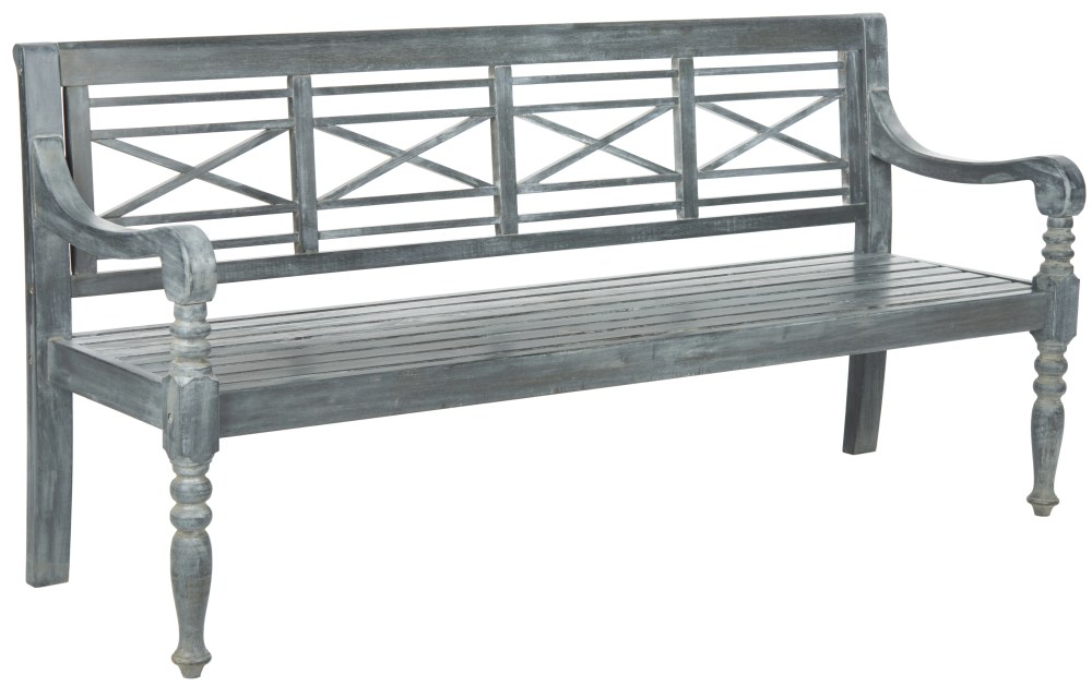Safavieh Karoo Indoor/Outdoor Contemporary Acacia Bench - Image 5