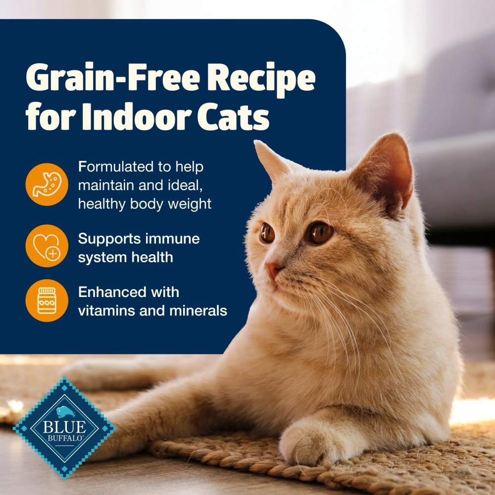 Blue Buffalo Freedom Natural Grain-Free Adult Weight Control Dry Cat Food, Chicken Recipe, 11-lb. Bag - Image 2