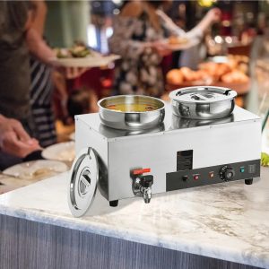VEVOR Commercial Soup Warmer Soup Station with 27.4 Qt Pot Soup Kettle Warmer