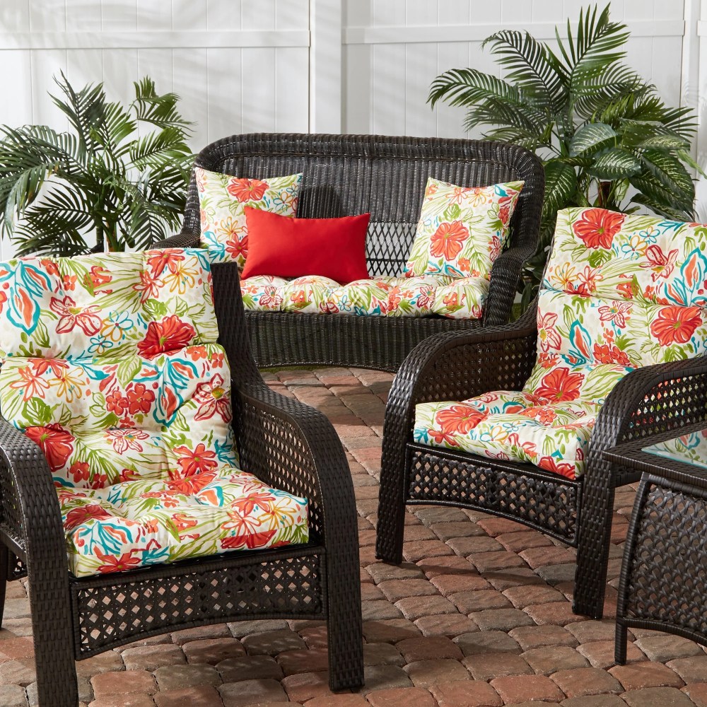 Sunbeam 44 x 22 in. Outdoor High Back Chair Cushion (2-Pack) by Greendale Home Fashions - Image 50