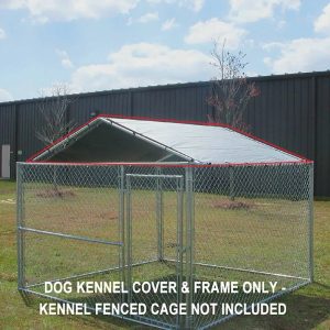 King Canopy Kennel Cover 10" x 10" ,  1 3/8 in. Steel Frame,  Silver