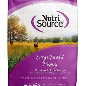 NutriSource Puppy Food for Large Breeds,  Chicken and Rice,  26LB
