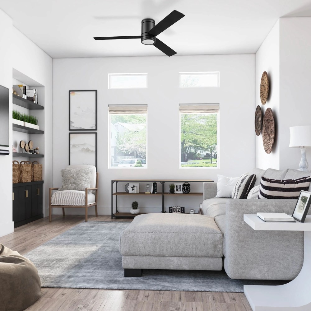 Prominence Home 52 in Espy Matte Black Remote Control 3 Blades Ceiling Fan, Matte - Image 9