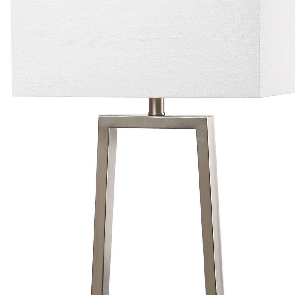 Safavieh Lyell 60 in. H Column Floor Lamp, Nickel - Image 2