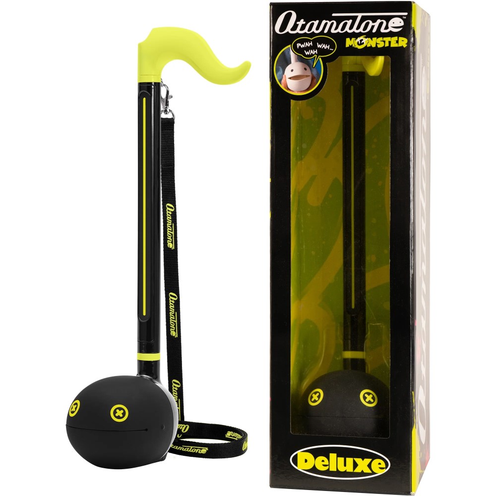 Otamatone Deluxe Electronic Musical Instrument for Adults Portable Synthesizer Digital Electric Music from Japan by Cube/Maywa Denki Cool Stuff Gifts, Monster (Lime Green/Black)
