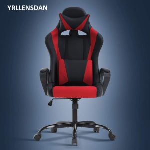 YRLLENSDAN Ergonomic Gaming Chair for Adults PC Gaming Chair Heavy Duty Gaming Chair Video Game Chair Reclining Gaming Chair Comfy Computer Chair with Headrest and Lumbar Support, Red