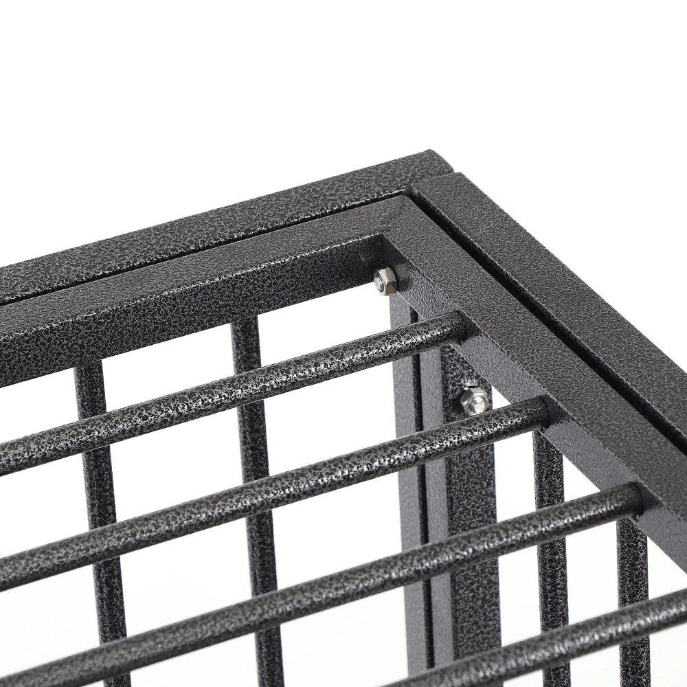 ZENY 38 Inch Indestructible Heavy Duty Dog Crate Escape Proof with Lockable Wheels High Anxiety Double Door Design - Image 2