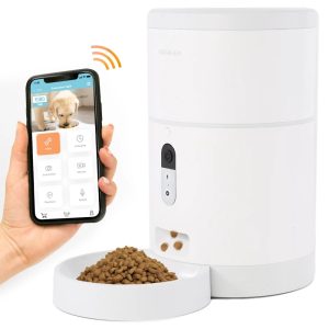 Instachew Purechew Smart Automatic Pet Feeder,  Food Dispenser for Cats and Dogs,  Smart Portion Control,  Programmable Treat Dispenser with HD Camera,  Portion Control