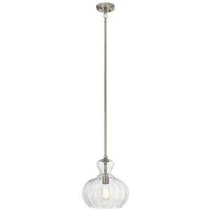 43955NI Kichler Lighting Riviera - 1 light Pendant - 11.5 inches wide-Brushed Nickel Finish -Traditional Installation