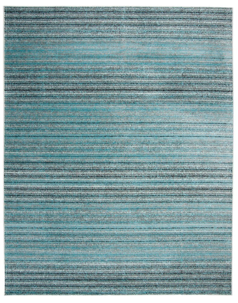 SAFAVIEH Skyler Constantina Striped Area Rug, Blue/Grey, 10" x 14" - Image 2