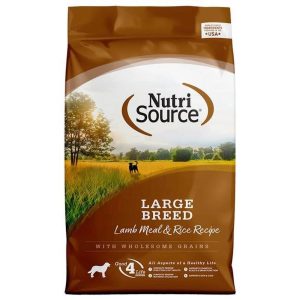 NutriSource Large Breed Lamb Meal & Rice Recipe Dog Food 26 lb