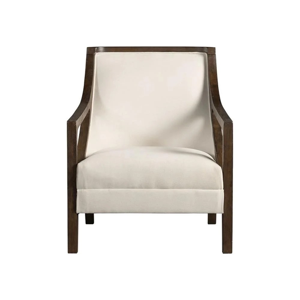 Picket House Furnishings Dayna Beige Accent Chair with Brown Frame - Image 5