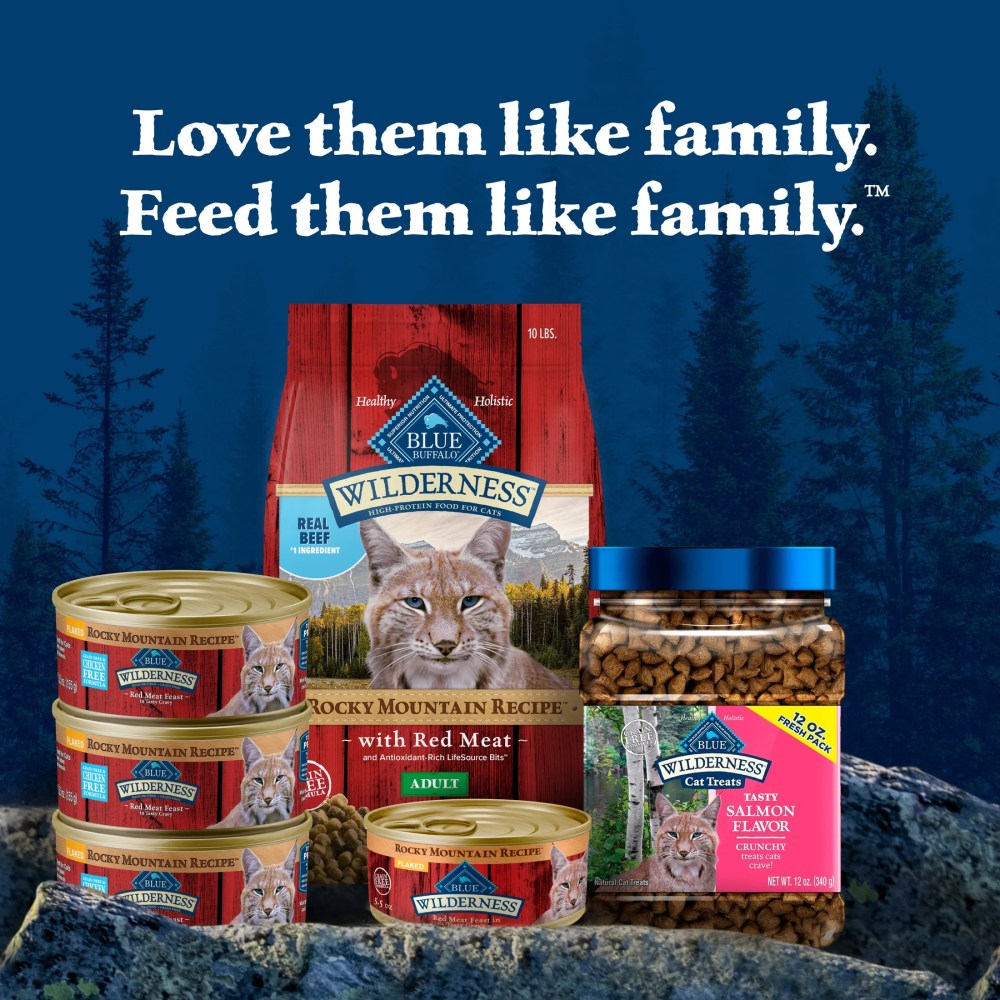 Blue Buffalo Wilderness Natural Dry Cat Food, Rocky Mountain Recipe, Red Meat, 10-lb. Bag - Image 3