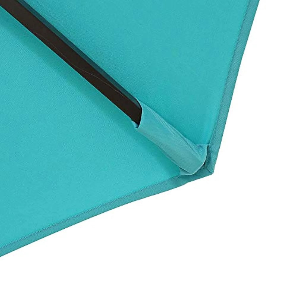 9" 1- Piece Patio Umbrellas, Turquoise - Image 7