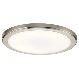 24W 1 Led Round Flush Mount 1 Inches Tall By 13 Inches Wide-Brushed Nickel Finish-3000 Color Temperature Kichler Lighting 44248Niled30