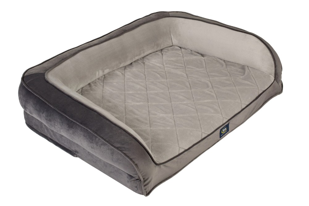 Serta, Extra Large, Quilted Gel Memory Foam Ortho Couch Pet Bed - Image 3