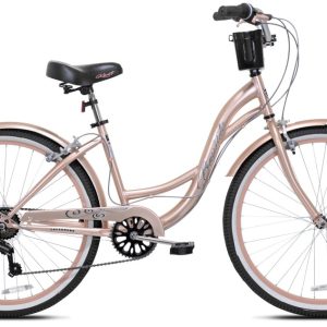26" Kent Bayside Cruiser Bicycle, Fits Rider: 5'2"-5'10", Rose Gold, Adult, Unisex