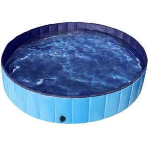 Renwick Foldable Pet Swimming Pool Bathing Tub Indoor Outdoor,  Blue,  63"