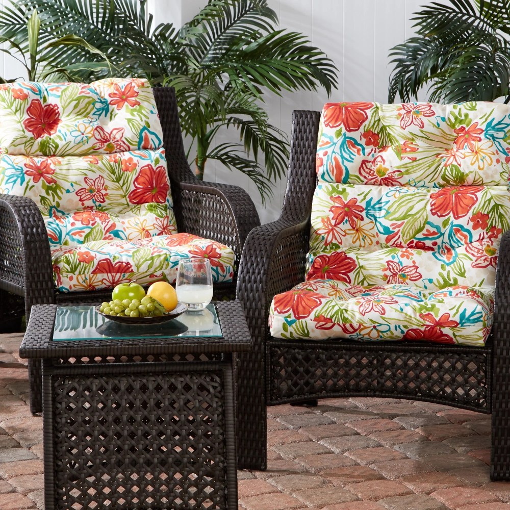Sunbeam 44 x 22 in. Outdoor High Back Chair Cushion (2-Pack) by Greendale Home Fashions - Image 91