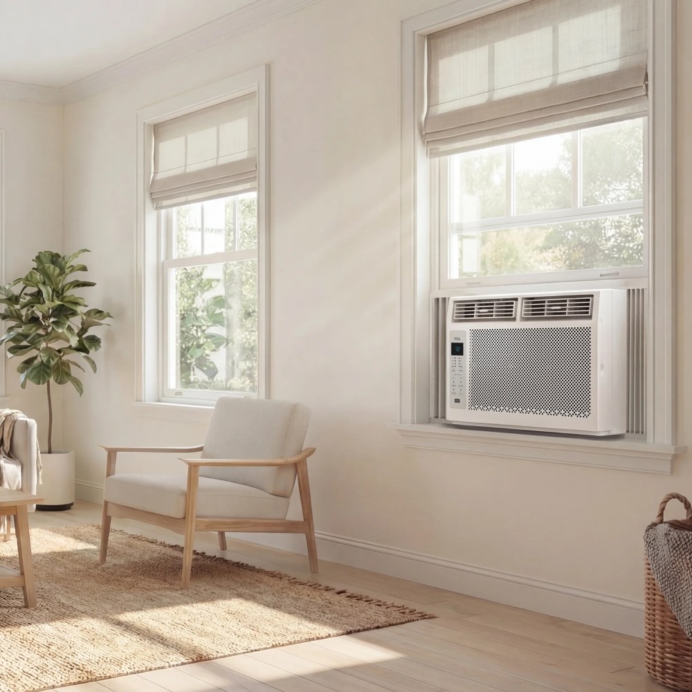 TCL 6, 000 BTU Window Air Conditioner (White) - 250 Sq ft, LED Display, Included Remote - W6W32 - Image 2