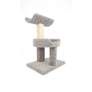 New Cat Condos Premier Window Mounted Cat Perch with Cushion,  Gray