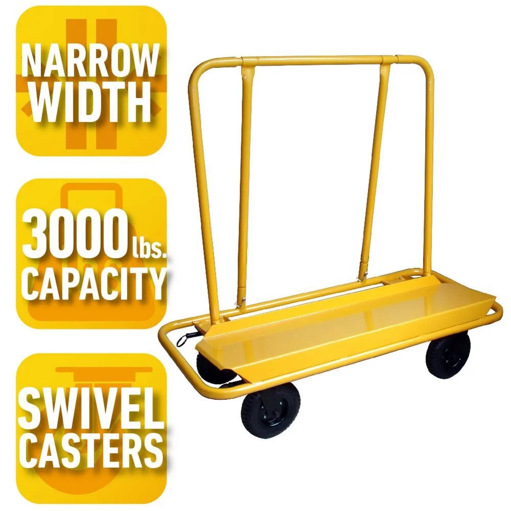 Pro-Series 3000 Lbs Capacity Drywall Cart - Image 3