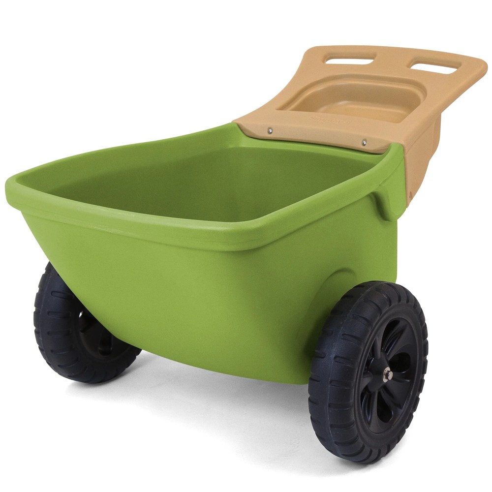 Simplay3 250 lbs Capacity Plastic Foldable Wheelbarrows with Double Wall