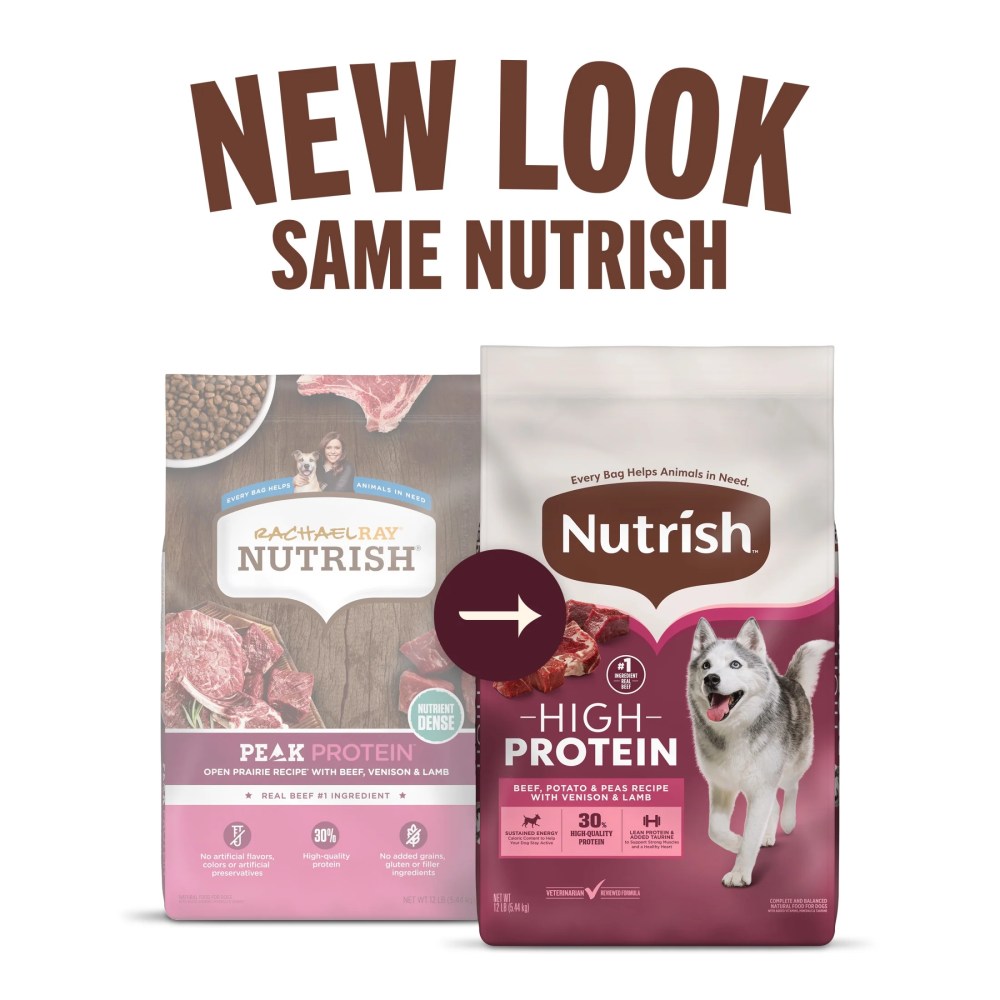 Nutrish High Protein Beef, Potato & Peas Recipe with Venison & Lamb Dry Dog Food, 23 lb. Bag (Rachael Ray) - Image 4