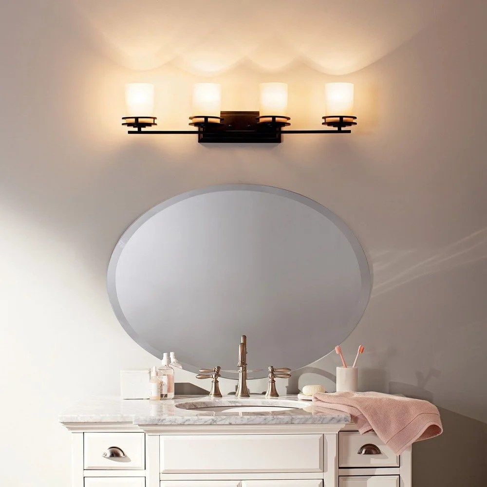 5079CH Kichler Lighting Hendrik - 4 light Bath Fixture - with Soft Contemporary inspirations - 7.75 inches tall by 33.75 inches wide-Chrome Finish - Image 2