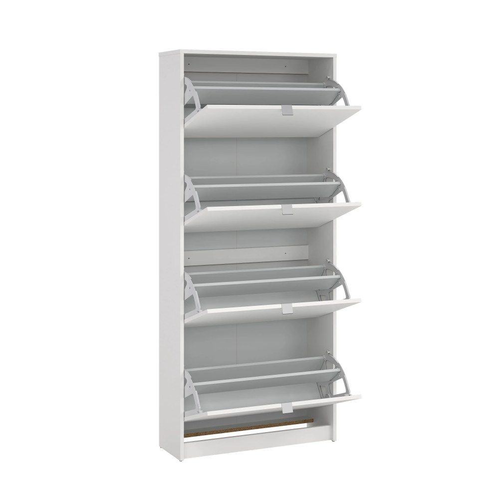 Tvilum Bright 4 Drawer Shoe Storage Cabinet, White - Image 7