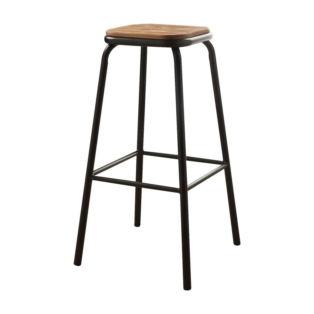 ACME 72387 Scarus Bar Stool, Natural & Black - Image 2
