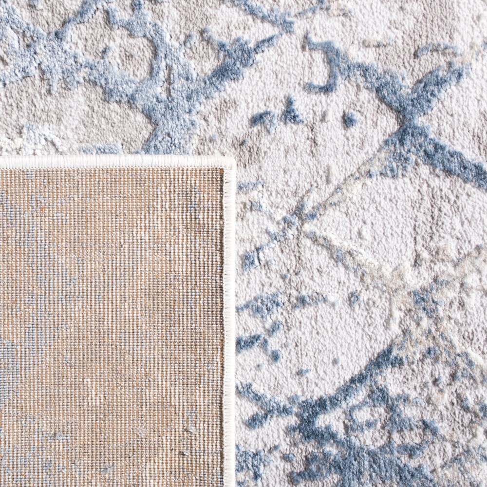 SAFAVIEH Amelia Roslyn Abstract Area Rug, Light Gray/Blue, 12" x 18" - Image 12